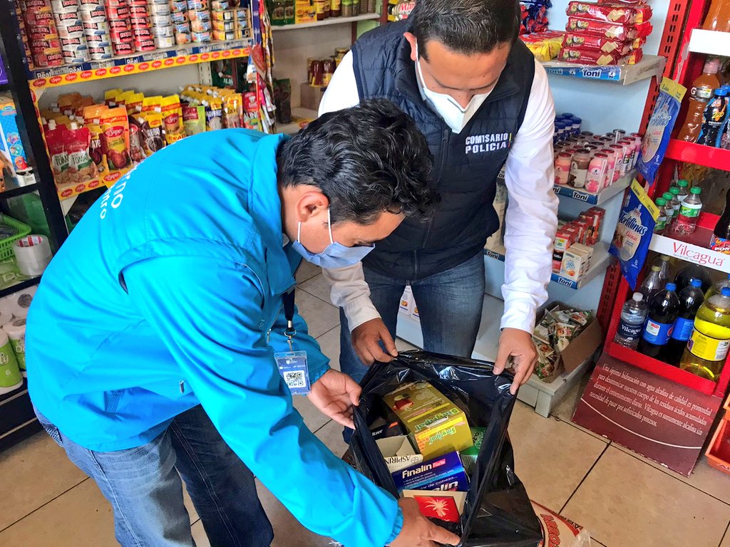 Personal de la Arcsa y la Comisaría Nacional de Policía intervinieron en el operativo.