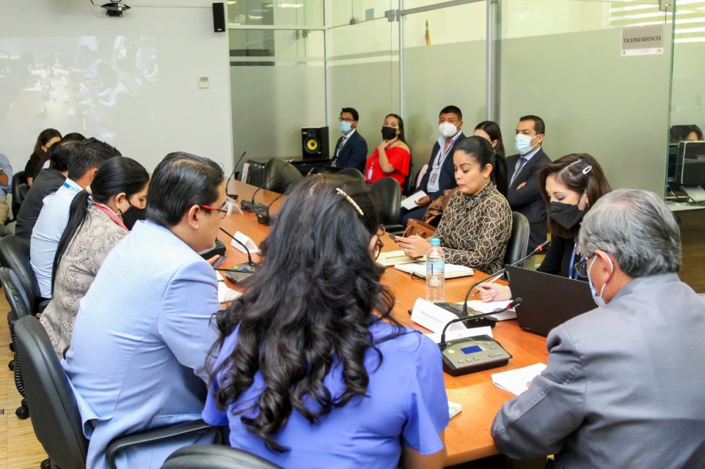 Los integrantes de la Comisión, durante una reunión anterior.