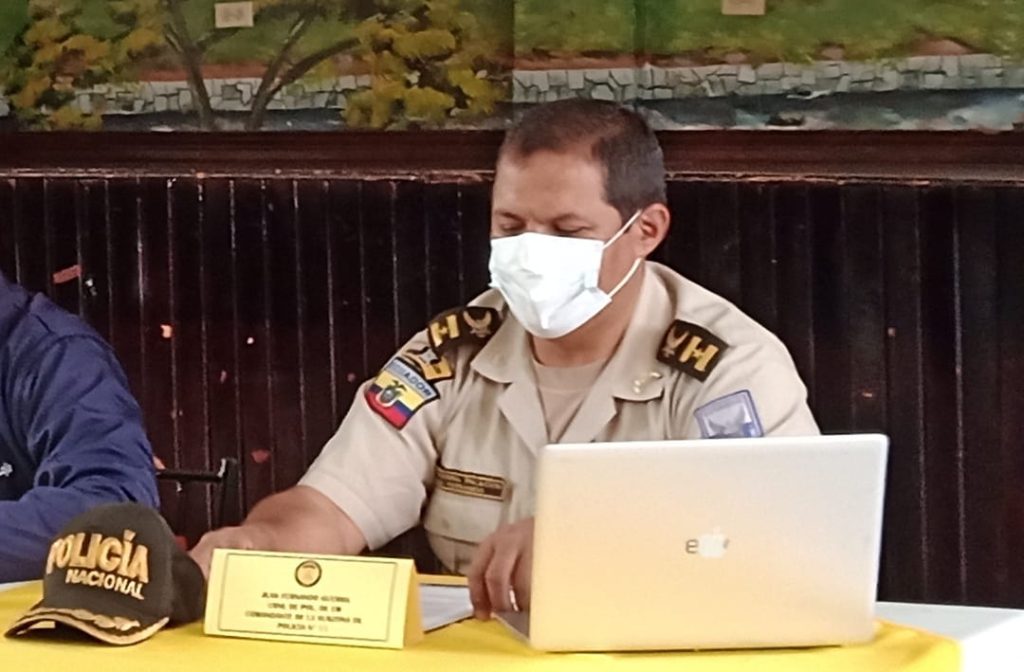 Fernando Guerra Palacios, comandante de la Policía de Loja.