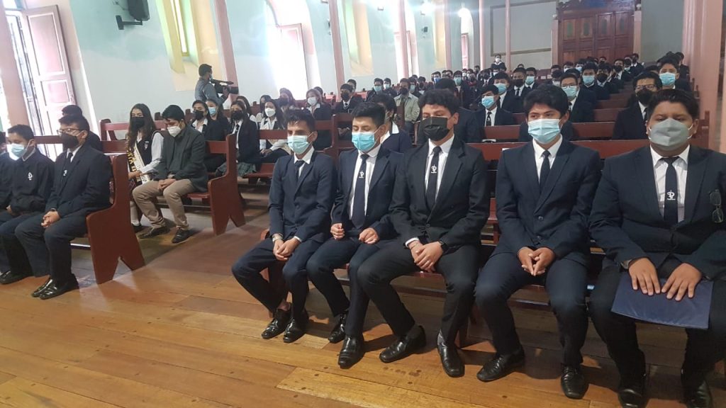 Los estudiantes retomaron las labores considerando las medidas de bioseguridad.