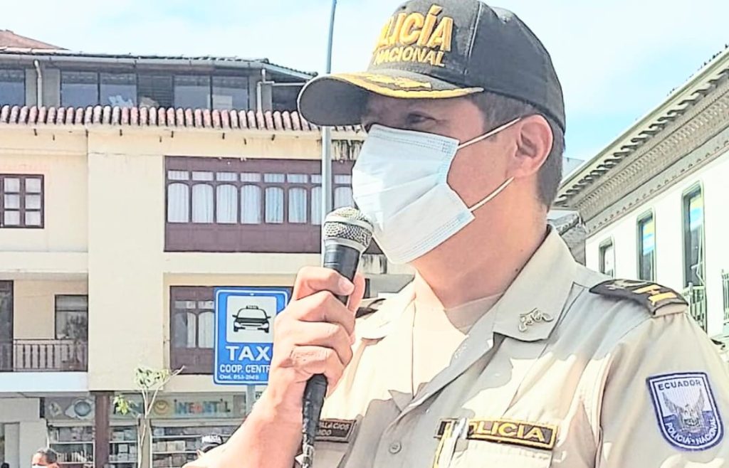 Fernando Guerra Palacios, comandante de la Policía de Loja.