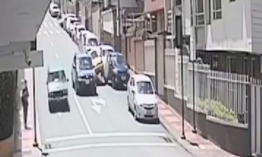 La imagen corresponde a la captura del vídeo que grabó el percance.