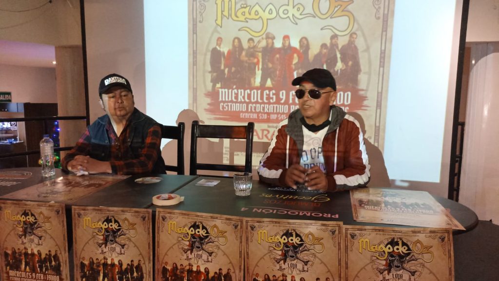 Quienes forman parte de la organización del concierto, ofrecieron una rueda de prensa la tarde de este miércoles 8 de diciembre de 2021.