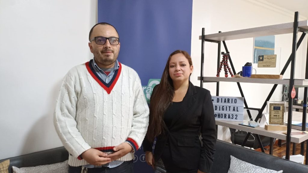 Mayra Gallegos y Ángel Feijoo, presidenta y vicepresidente de la Fundación Pablo Palacio.