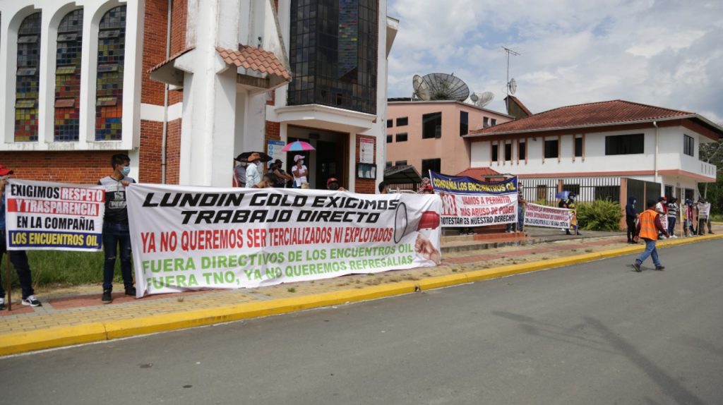 La protesta se cumplió este lunes 17 de enero de 2022.