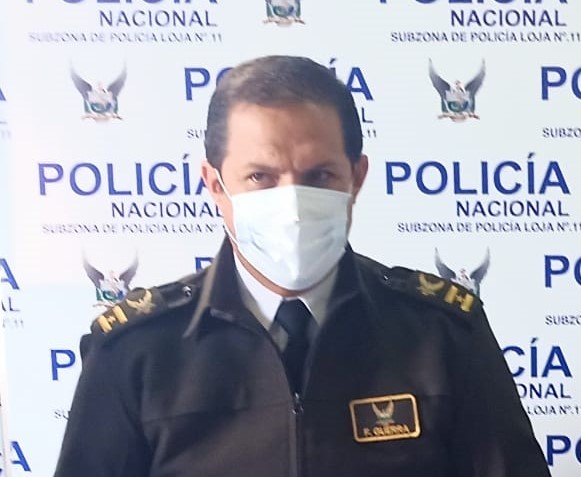 Fernando Guerra Palacios, comandante de la Policía de Loja.