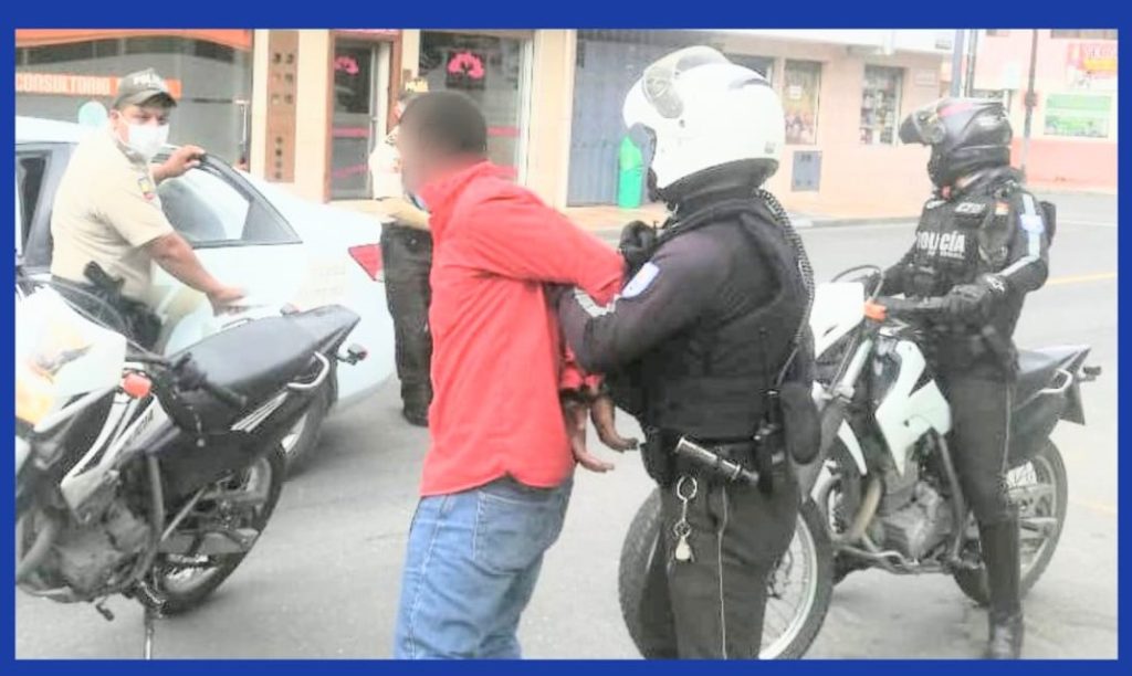 El cubano-ecuatoriano fue aprehendido en las calles Juan de Salinas entre Sucre y 18 de Noviembre.