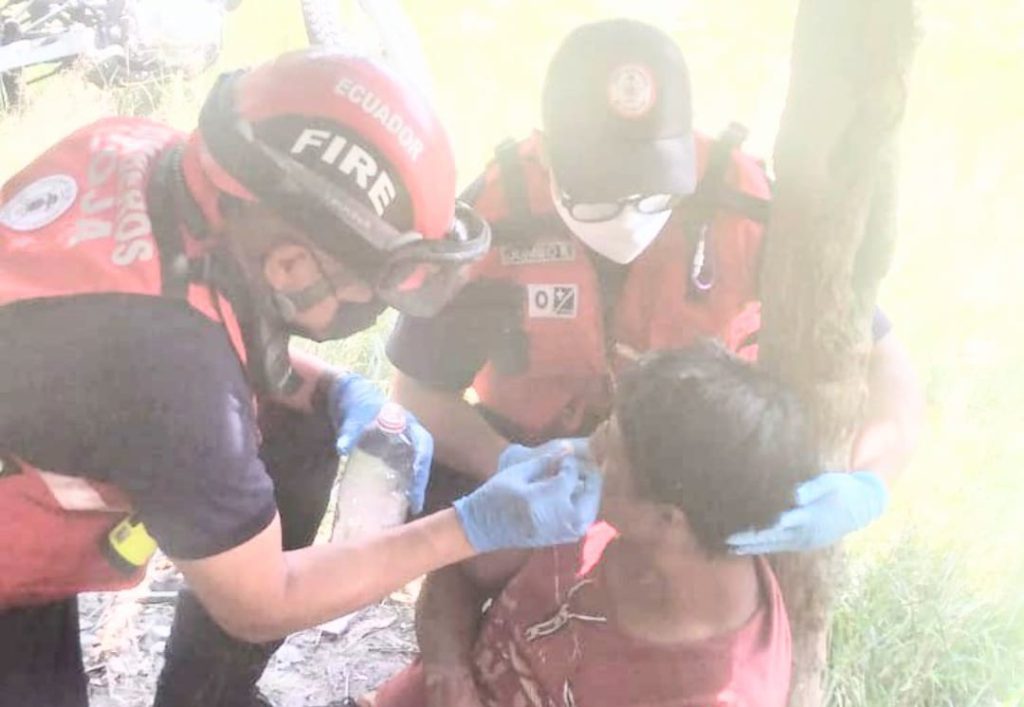 La atención de los uniformados fue inmediata y el ciudadano no se ahogó.