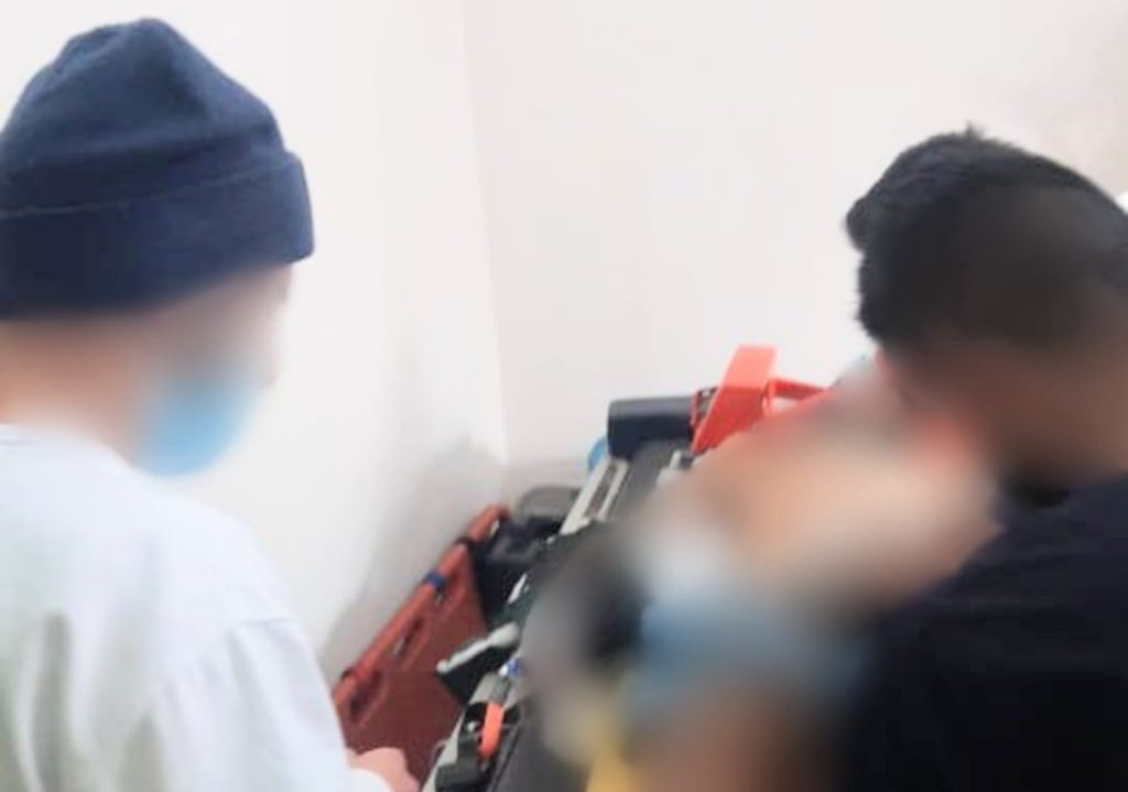 El estado de salud del ciudadano es crítico.