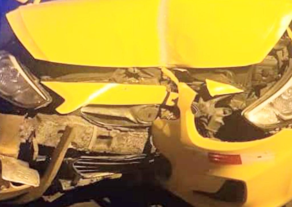 Sólo daños materiales dejaron los accidentes.