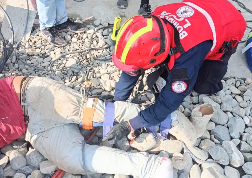 El lesionado fue llevado a una casa de salud de Vilcabamba.