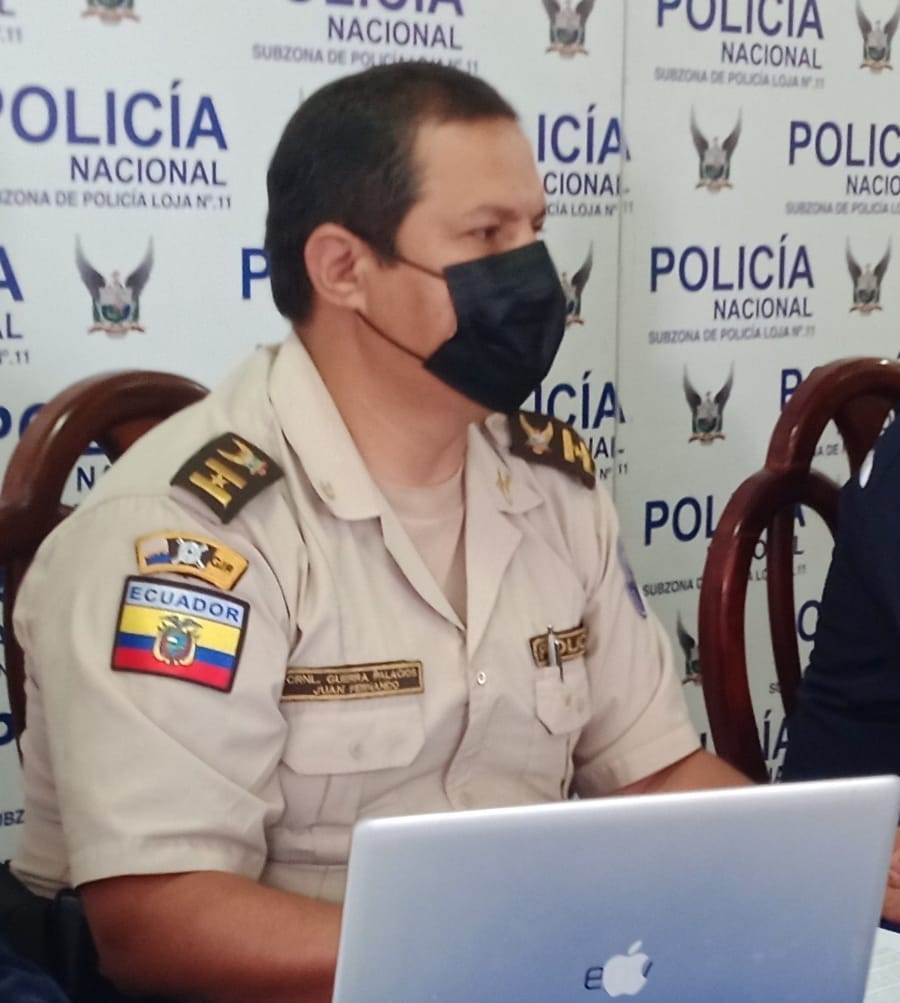 Fernando Guerra Palacios es el comandante de la Policía de Loja.