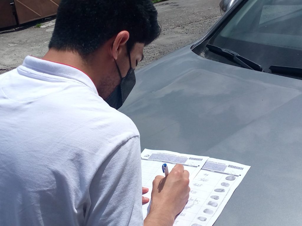 La recolección de firmas, según el proponente, se ha cumplido sin inconvenientes.