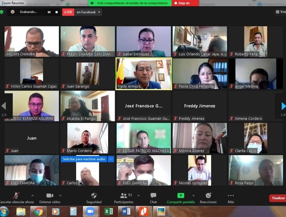 La reunión se cumplió de manera virtual el lunes 17 de enero de 2022.
