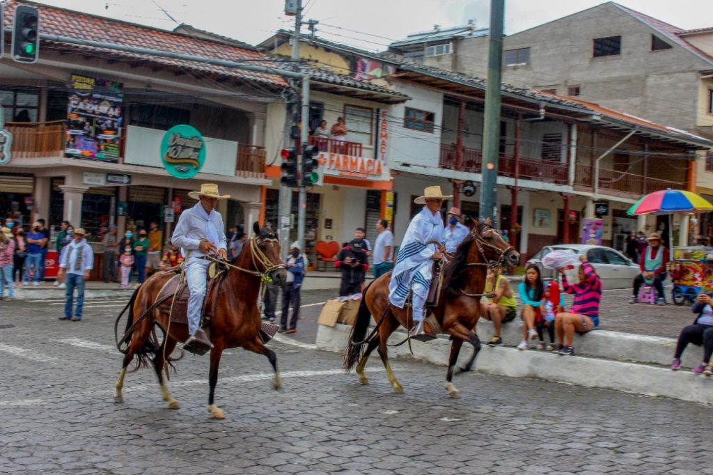 La exhibición de caballos de paso fue uno de los atractivos.