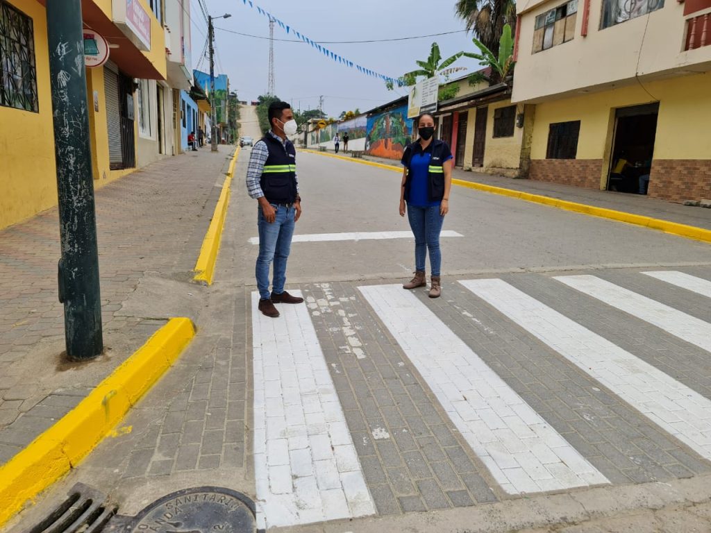 El gerente de la Emmov, Luis Eduardo Delgado Galindo, constató los trabajos realizados en Palanda.