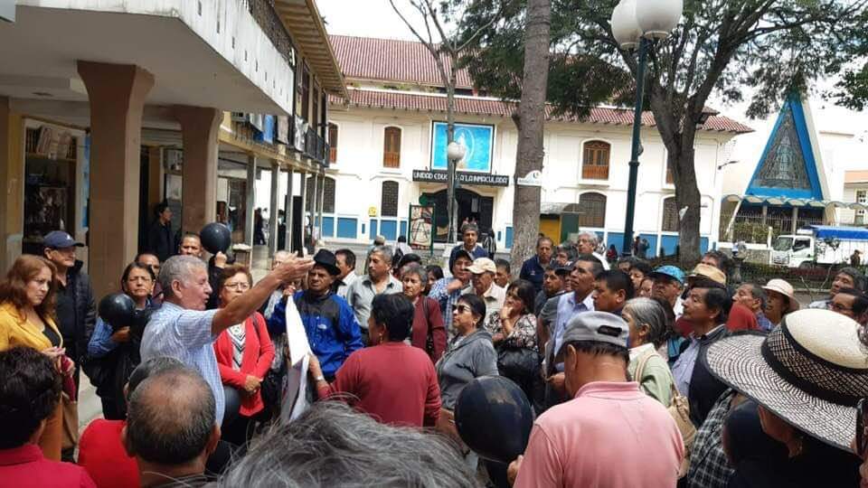 Antes de la pandemia del Covid-19, los maestros jubilados lojanos realizaron varias actividades para exigir el pago del incentivo.