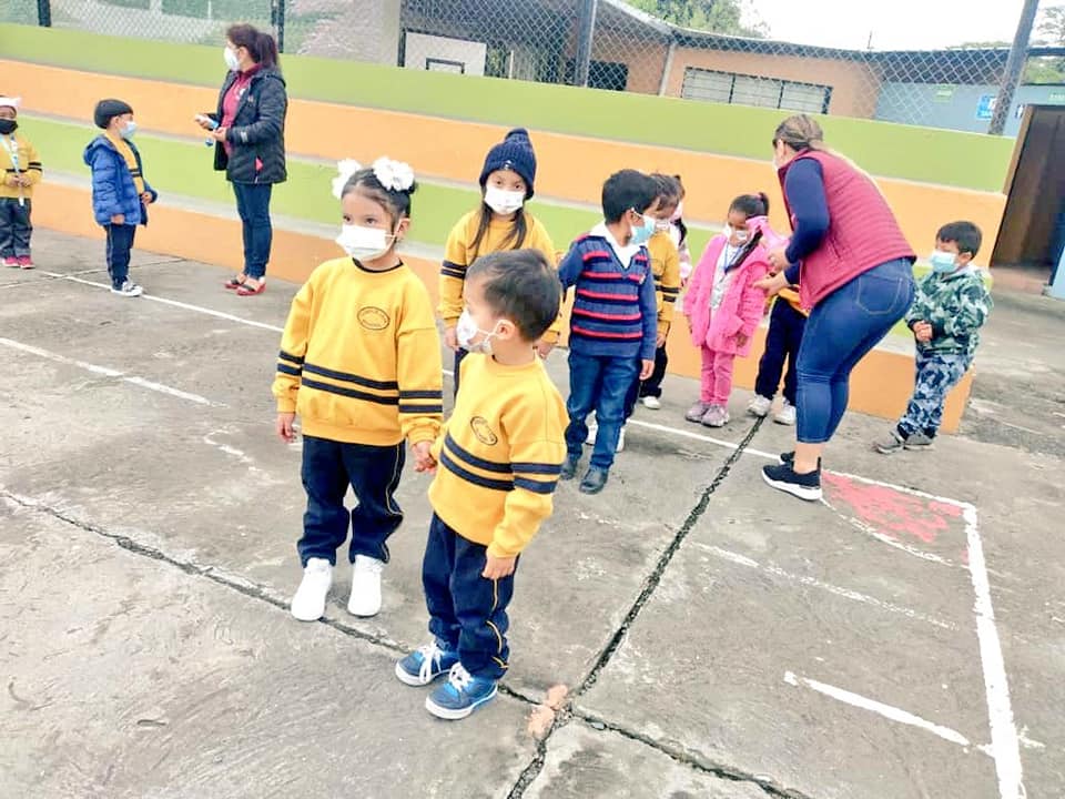 En los alumnos que ya están en las aulas se nota la alegría del reencuentro.