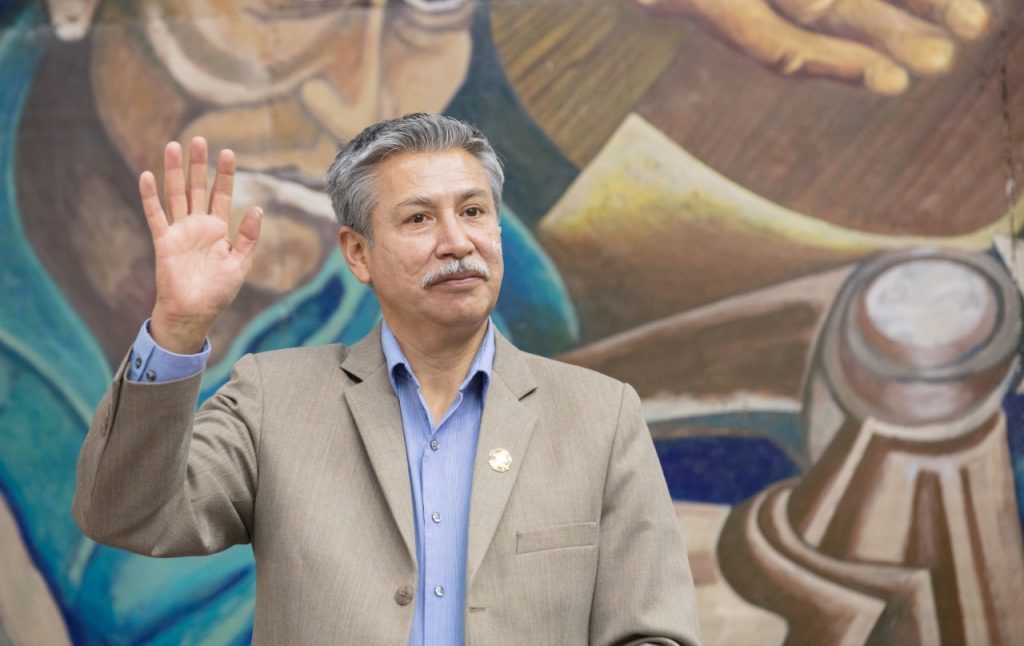 Daniel Delgado se comprometió a cumplir el trabajo asignado.