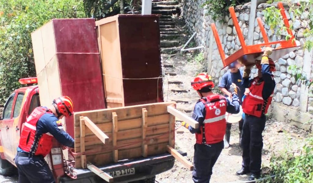 Los bienes fueron llevados a las casas de sus familiares.