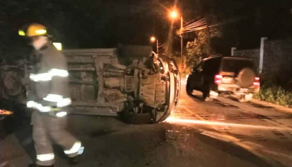 El percance ocurrió la madrugada del último día de febrero.