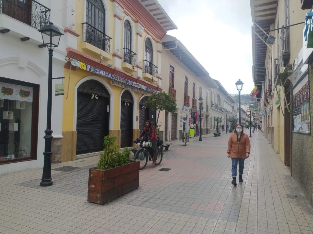 Así lució parte de la ciudad de Loja, la tarde de este martes 1 de marzo de 2022.