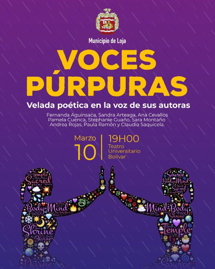 Afiche del evento de poesía de esta noche.