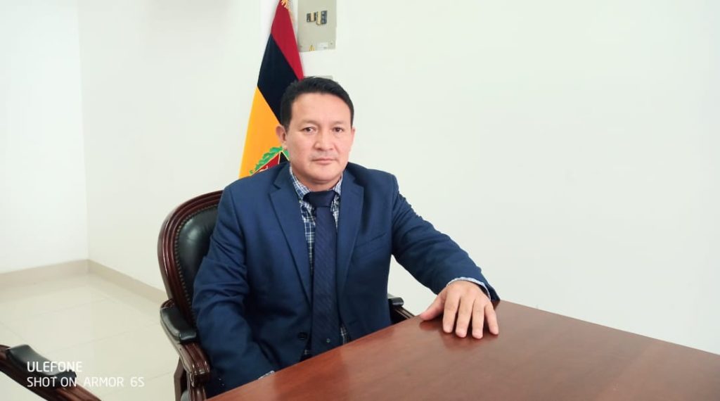 Wilson Espinosa Guajala se muestra muy entusiasta de las funciones que asumirá.