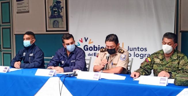 Mario Mancino Valdivieso destaca el apoyo recibido de la Policía y Brigada de Infantería de Loja.
