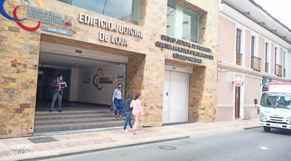 En la Unidad Judicial se realizó, ayer, la diligencia.