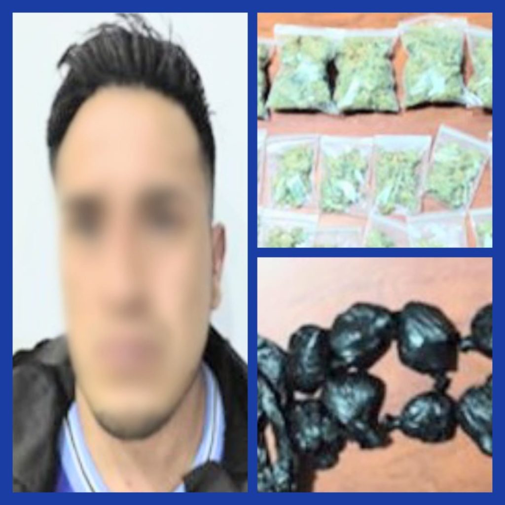 El ciudadano fue detenido por el presunto delito de tráfico ilícito de sustancias catalogadas y sujetas a fiscalización.