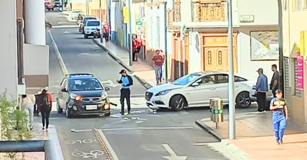 Sucedió a una cuadra de la Dirección de Seguridad Ciudadana y Control Público.