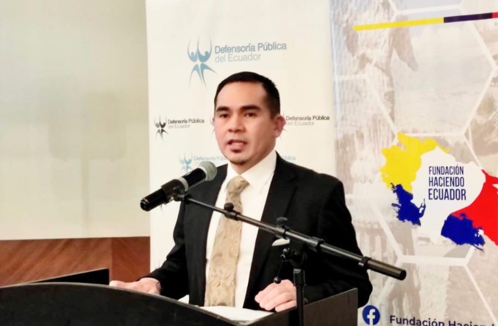 Ángel Torres Machuca fue encargado de la Defensoría Pública de Ecuador en agosto de 2018.