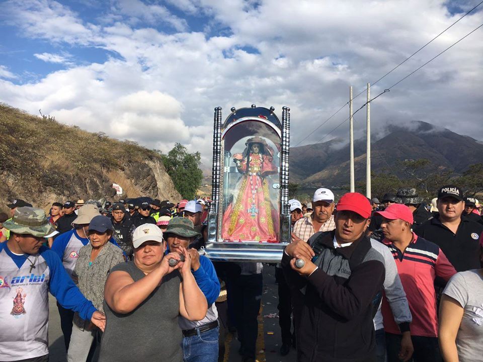La romería convoca a miles de devotos no solo de Ecuador, sino también de otros países.