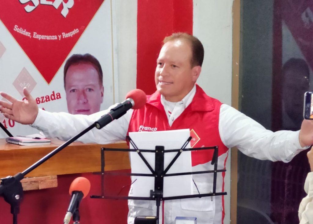 Franco Quezada, durante la intervención realizada la noche de este martes 24 de mayo.