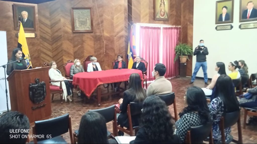 La posesión fue el viernes 10 de junio de 2022, en el Salón de Los Alcaldes, del Municipio de Loja.