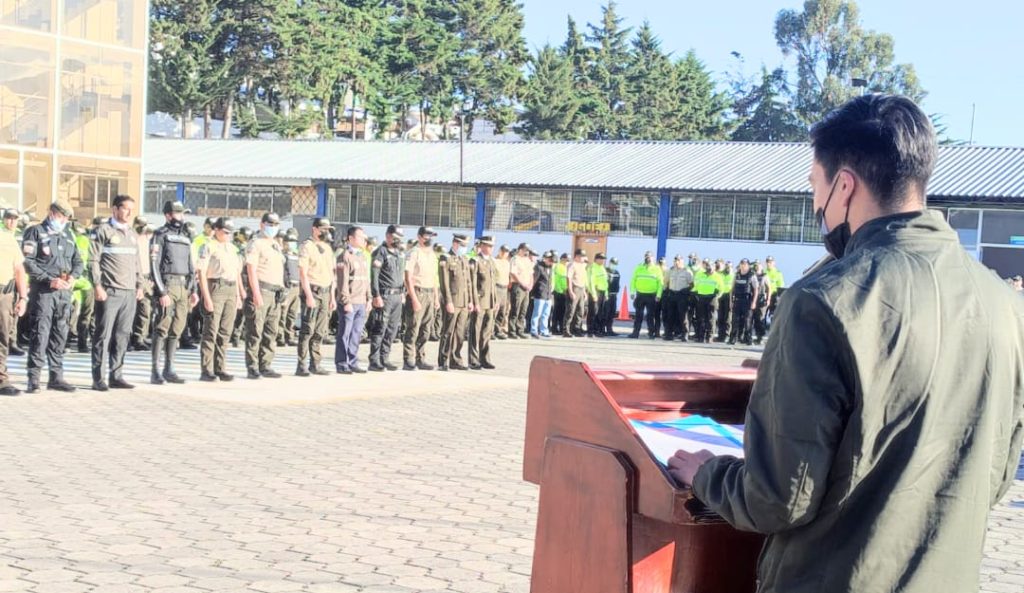El evento se cumplió la mañana de ayer en las instalaciones de la Policía de Loja.