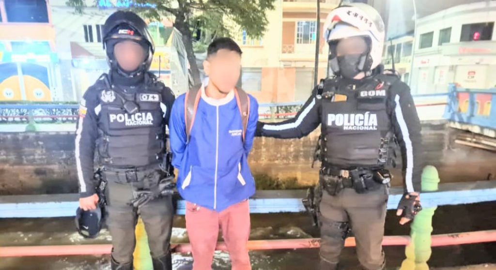 Policías del Grupo de Operaciones Motorizadas detuvieron al ciudadano.