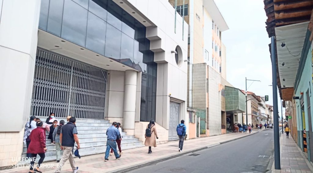 La audiencia iba a realizarse en el auditorio Manuel Carrión Pinzano, más por la situación se realizó virtualmente.