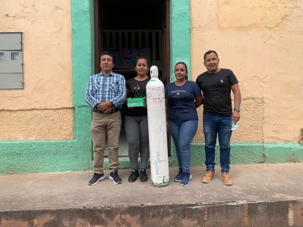 El tanque de oxígeno ya se encuentra al alcance de quienes lo requieran.