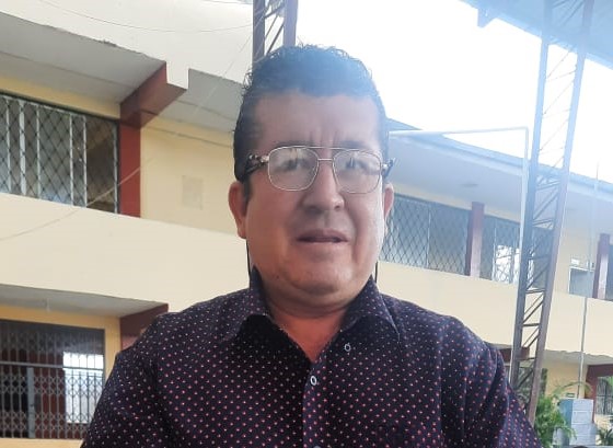 El virtual presidente, quien anuncia que repotenciará a la Cooperativa, durante los comicios en la ciudad de Catamayo.