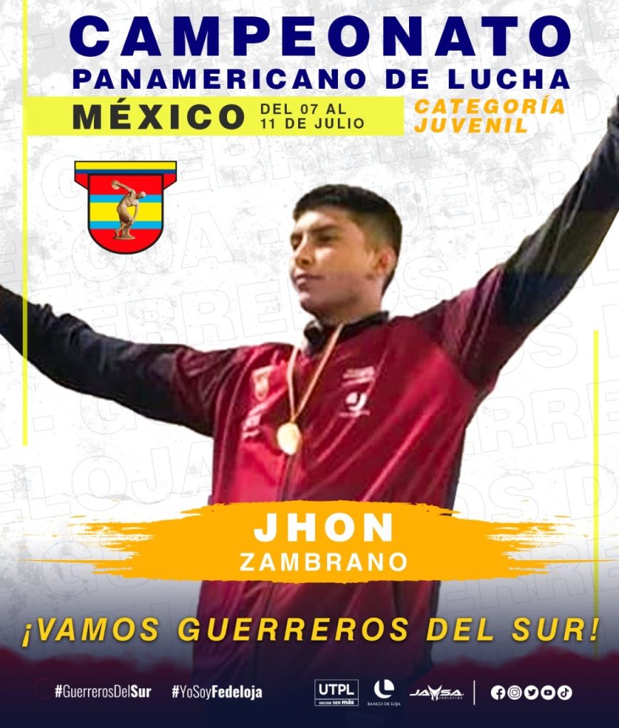 Jhon Zambrano es nacido en el cantón Catamayo.