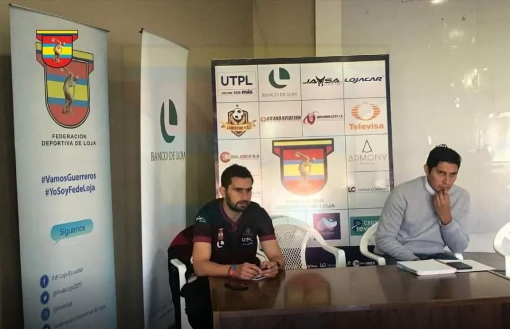 El presidente de FedeLoja, Jorge Feijó, durante una reunión desarrollada en días recientes.