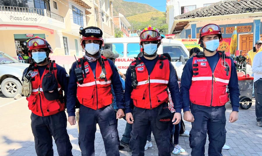 Los lesionados fueron atendidos por los los casacas rojas.