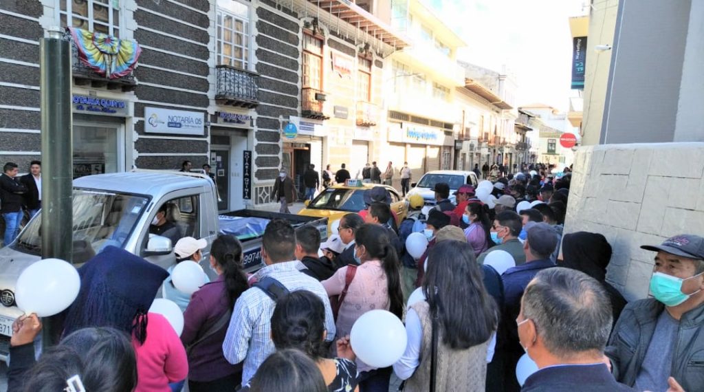 Los familiares, amigos y allegados a Franco A. S. acudieron a respaldarlo.