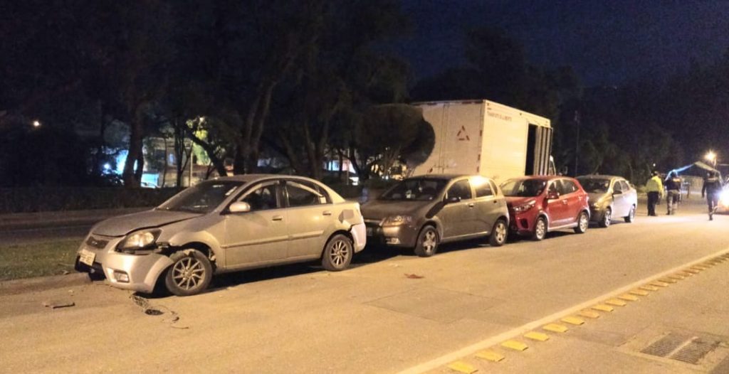 La parte delantera del vehículo estaría afectada.