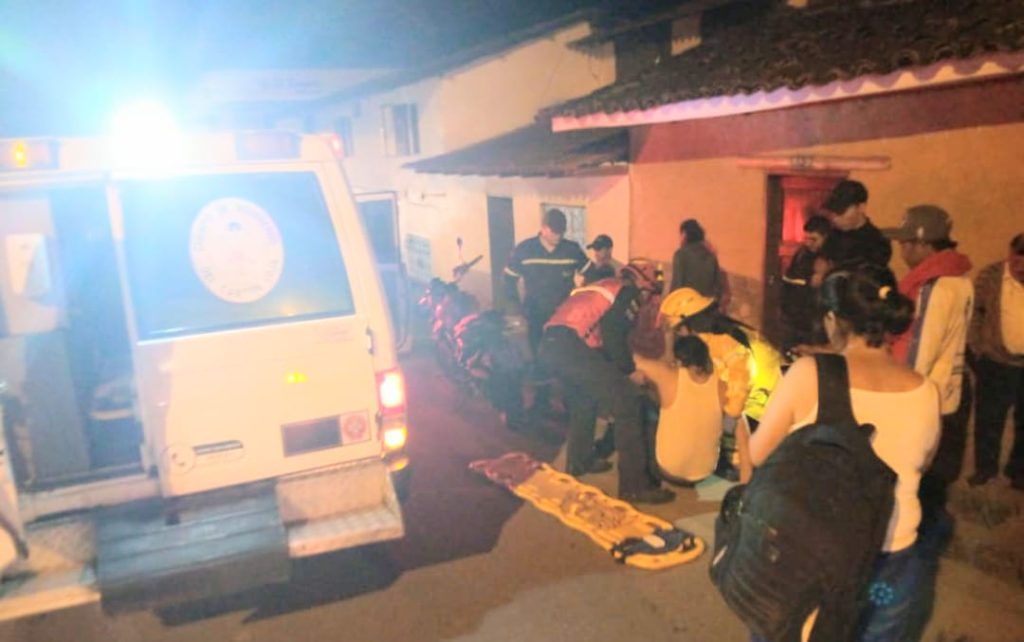 El percance fue anoche en Vilcabamba.