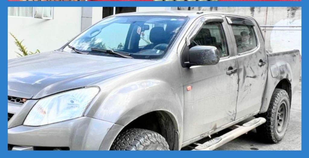 En esa camioneta y con un arma de fuego se movilizaba Ronald G. C, con los otros ciudadanos que se escaparon.