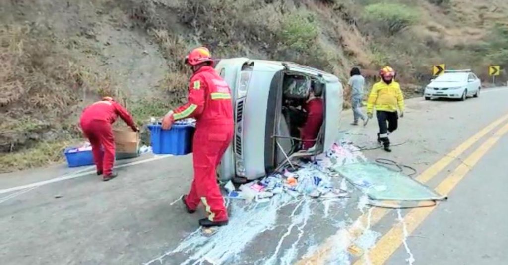 El accidente de tránsito ocurrió a eso de las 10:00.