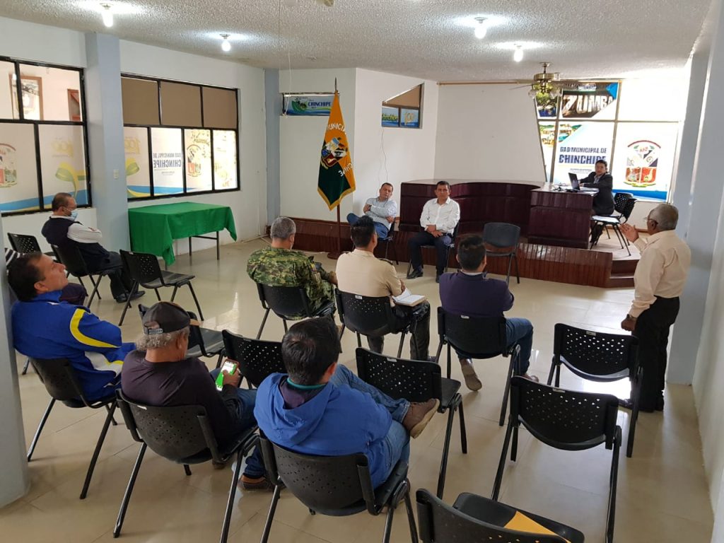 La cita de autoridades se desarrolló en las instalaciones del Municipio de Chinchipe.